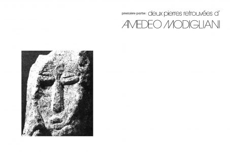 Deux pierres retrouvées d'Amedeo Modigliani
