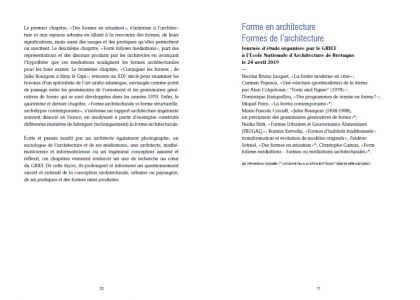 Forme en architecture, formes de l'architecture