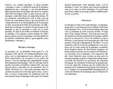 La musique à venir