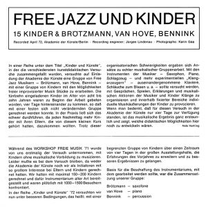Free Jazz und Kinder (vinyl LP)