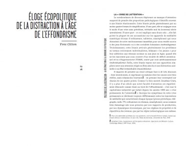 Politiques de la distraction