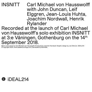 Carl Michael von Hausswolff - INSNITT (CD)