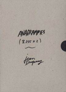 Jean Dupuy - Anagrammes (8.235 x 2) (coffret 3 livres)