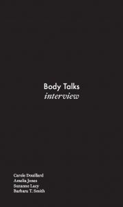 Suzanne Lacy - Body Talks - Interview