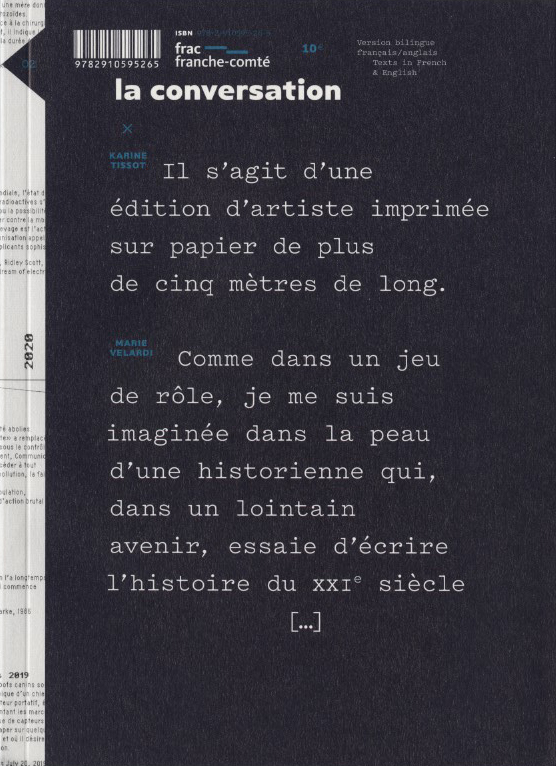 Marie Velardi, Karine Tissot : La Conversation - Les presses du réel (livre)